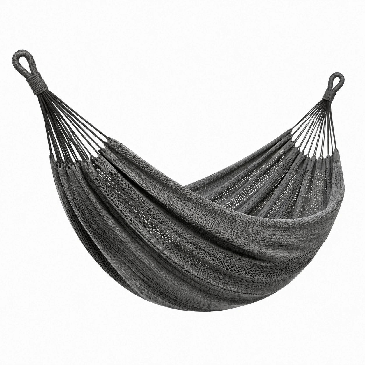 Hamaca de Algodón Gris 200 cm