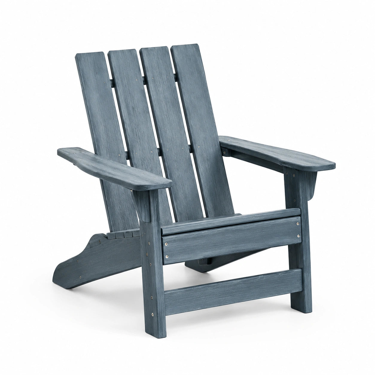 Silla de Exterior Adirondack de Madera Composite Azul