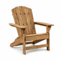 Silla Adirondack de Madera Marrón para Exterior