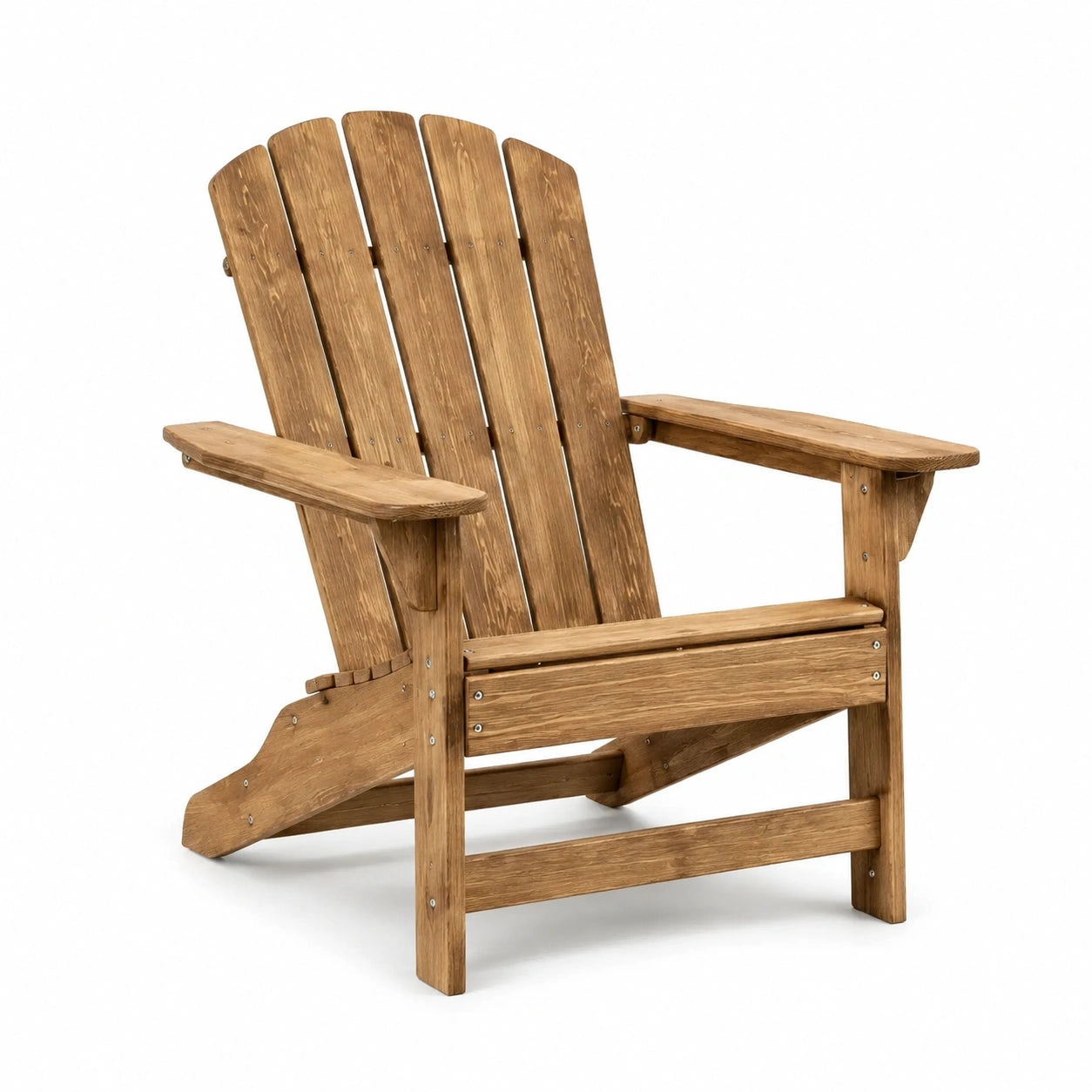 Silla Adirondack de Madera Marrón para Exterior
